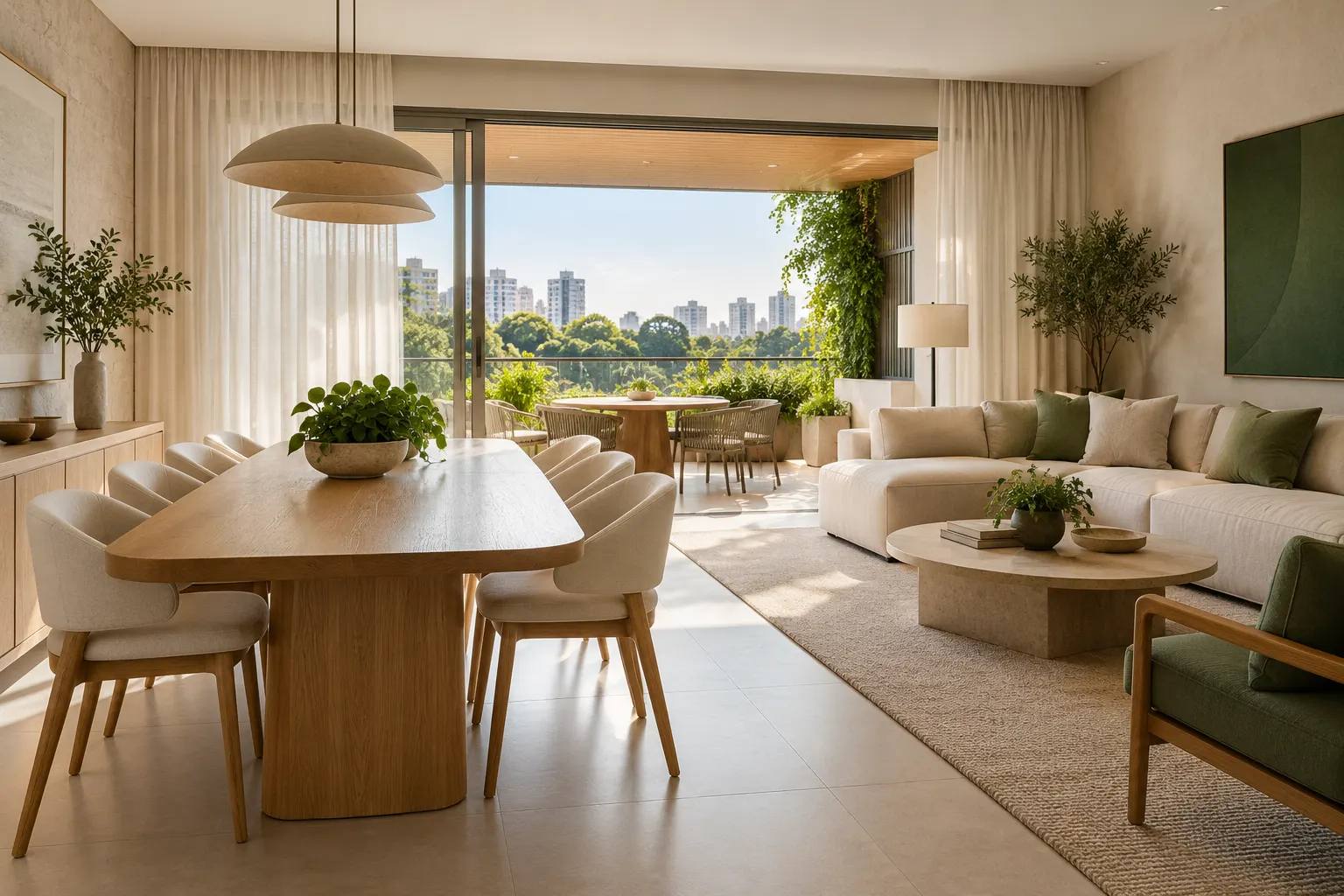 Espaço residencial com luz natural — imagem ilustrativa